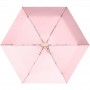 Мини зонт женский складной с защитой от солнца (UV) и от дождя, компактный, складной, диаметр купола 86 см, цвет: верх-золотой, низ-розовый