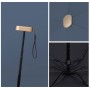 Мини зонт женский складной с защитой от солнца (UV) и от дождя, компактный, складной, диаметр купола 90 см, цвет: верх-синий, низ-черный