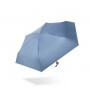 Мини зонт женский складной с защитой от солнца (UV) и от дождя, компактный, складной, диаметр купола 90 см, цвет: верх-синий, низ-черный