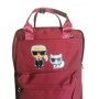 Сумка рюкзак, отдел на молнии, 2 наружных кармана, 2 боковых кармана, цвет красный
