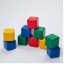 Набор цветных кубиков, 10 штук 12 × 12 см