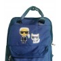 Сумка рюкзак, отдел на молнии, 2 наружных кармана, 2 боковых кармана, цвет синий