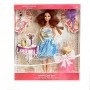 Кукла шарнирная с 2 платьями и аксессуарами (расческа, колье или заколка) в коробке, 30 см, платье голубое