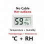 Комнатный мини-датчик температуры с цифровым ЖК-дисплеем, измеритель влажности, термометр, гигрометр, белый