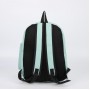 Рюкзак школьный, отдел на молнии, наружный карман, 2 боковых кармана, пенал, цвет голубой
