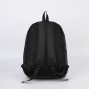 Рюкзак школьный, отдел на молнии, наружный карман, 2 боковых кармана, пенал, цвет чёрный