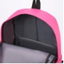 Рюкзак школьный, отдел на молнии, наружный карман, 2 боковых кармана, пенал, цвет ярко-розовый