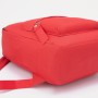 Рюкзак, отдел на молнии, наружный карман, косметичка (пенал), цвет красный