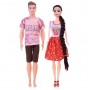 Набор кукол «Счастливая пара», типа Кен и Барби, цвет красный