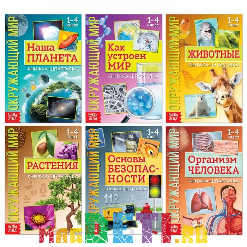 Набор книжек-шпаргалок «Мир природы и человека», 6 шт. купить в Самаре и  Москве