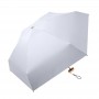 Мини зонт женский складной с защитой от солнца (UV) и от дождя, компактный, складной, диаметр купола 90 см, цвет: верх-голубой, низ-черный