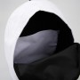 Рюкзак школьный молодежный "Black", отдел на молнии, наружный карман, цвет белый с серыми разводами