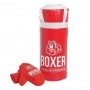 Боксерский набор: детская боксерская груша с перчатками, груша - экокожа, перчатки - текстиль, 50 см, цвет красный